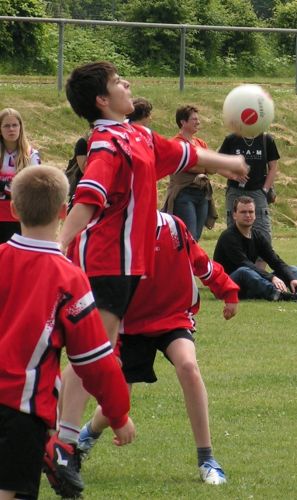 Christoph Kipping bei der Ballannahme