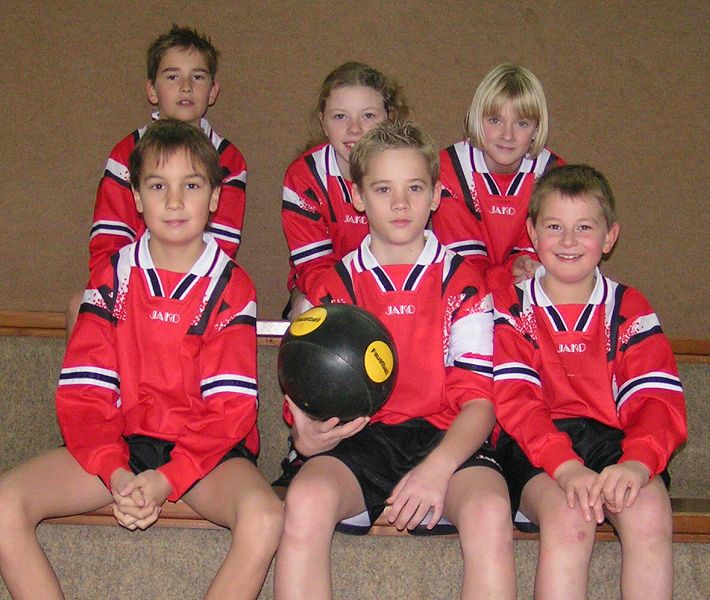 Mannschaftsfoto D-Jugend Hallensaison 2004-2005