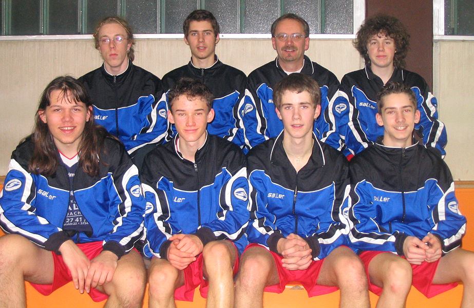 Die A-Jugend in den neuen Trainingsanzügen ;-)
