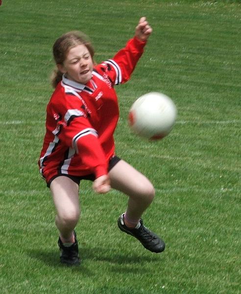 Abwehrspielerin Nele Stang vom VfL Kirchen