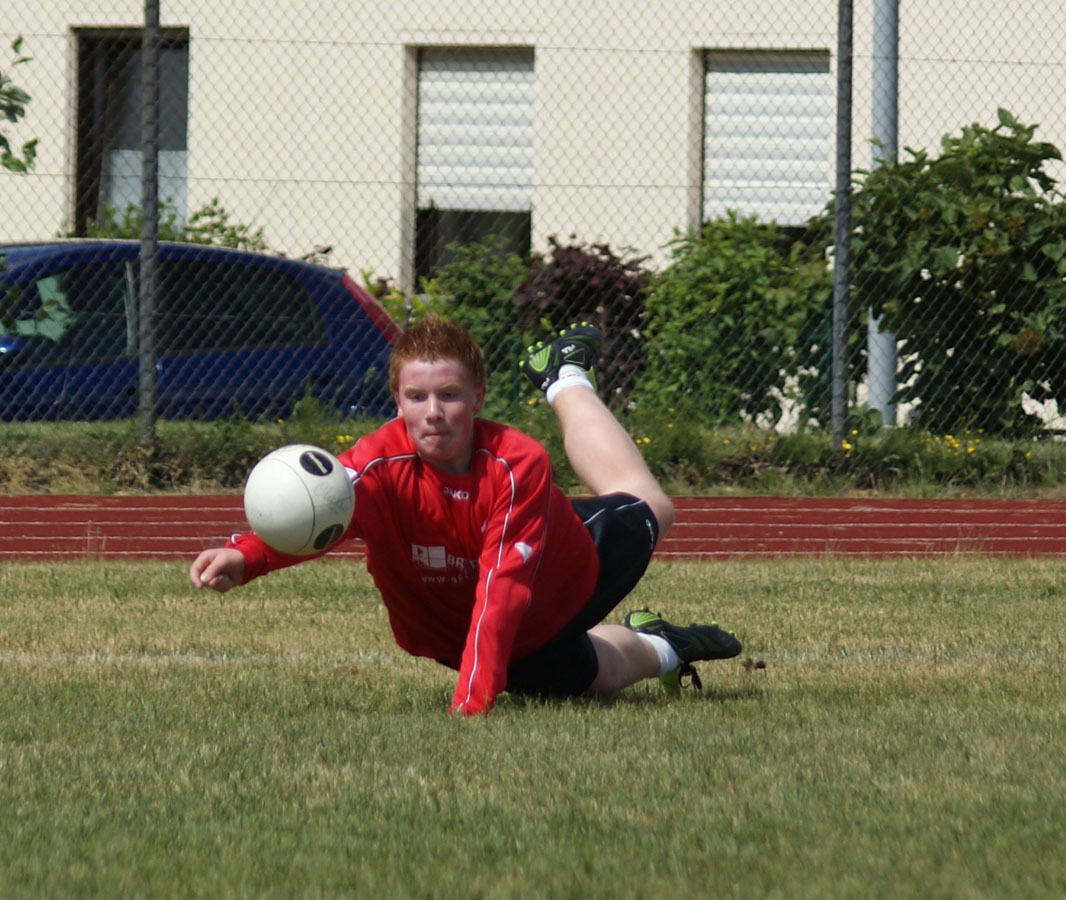 Nils Imh�user zeigte bei seinem Deb�t in der M�nnerklasse vollen Einsatz.