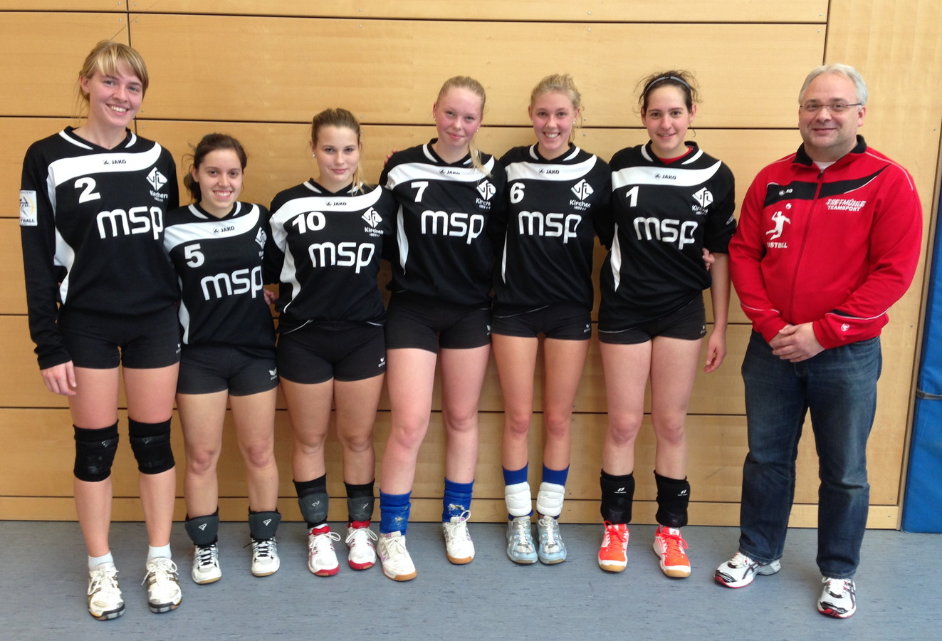 Das Bundesligateam des VfL Kirchen freut sich �ber zwei weitere Siege