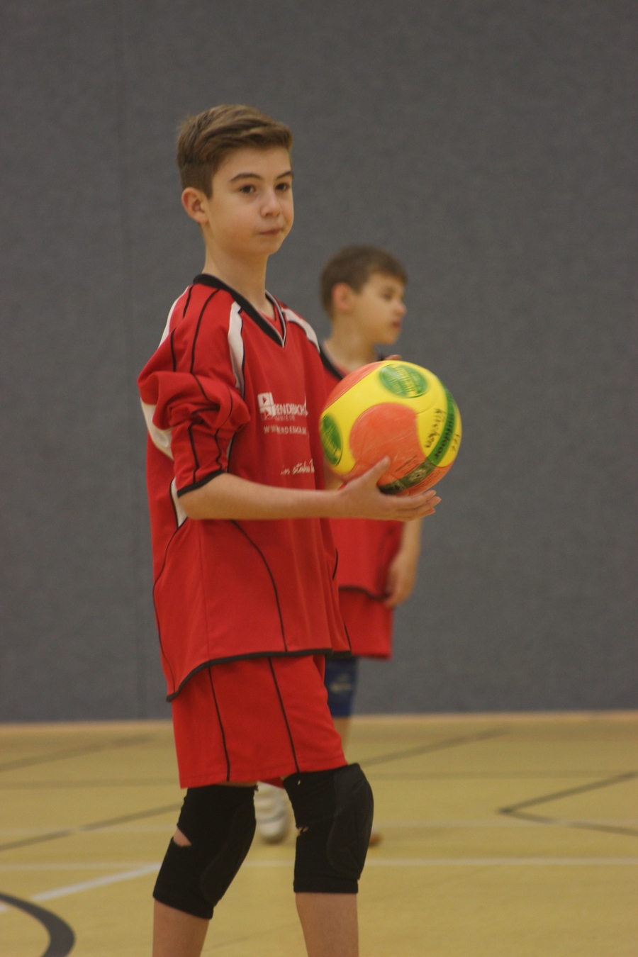 Der VfL Schlagmann vor der Ballangabe