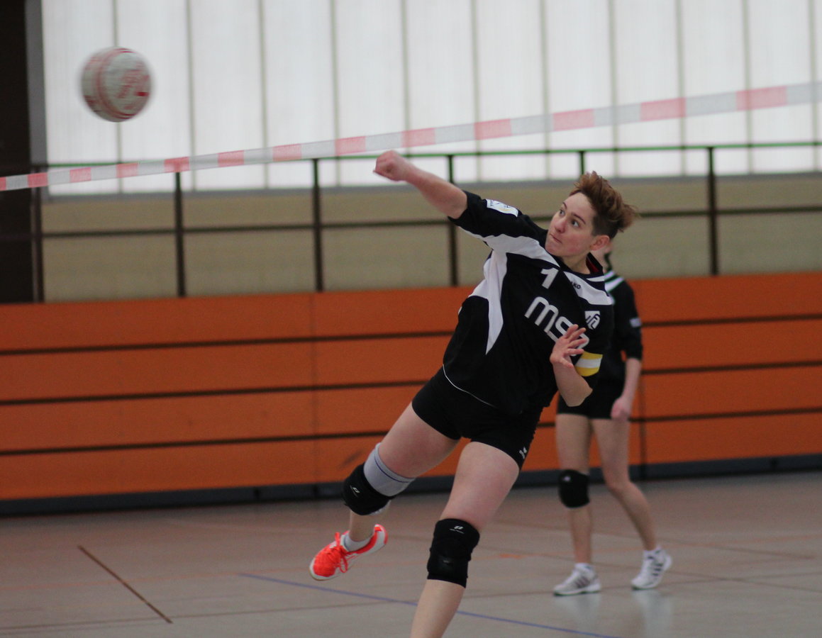 Starker Angriffsschlag der Kirchener Schlagfrau