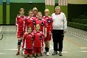 Kristin Cremer, Madeline Nievel, Josi Pfeifer, Nele Stang, Laura Ruppelt, Trainer: Gerhard Gl�ckner <br> vorne: Theresa Halbe, Paulina Pfeifer