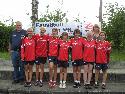 Trainer Gerhard Gl�ckner, Anna Jendrek, Paulina Pfeifer, Selina Pees, Elisa Oldemeier, Irina Latsch, Pia Thiel, Trainerin Josefine Pfeifer, Theresa Halbe