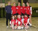 Trainerin Josefine Pfeifer, Paulina Pfeifer, Selina Pees, Pia Thiel, Alina Fliescher <br> vorne: L. K., Lilly Schuh, Anna Rommersbach