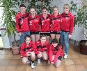 Trainer S�ren Ebel, Pia Thiel, Alina Fliescher, Paulina Pfeifer, Trainerin Josefine Pfeifer <br>vorne: Selina Pees, Lilly Schuh, Anna Rommersbach
