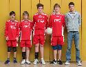 Christian Schl�ger, Niko Thiel, Anton Schroeter, Florian Schneider, Trainer S�ren Ebel