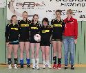 Lilly Schuh, Pia Thiel, L. K., Anna Rommersbach, Selina Pees, Trainerin Josefine Pfeifer