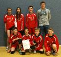 Hannah Kudlik, Nina Khn, Tim Schfer, Trainer Robin Schuh <br>vorne: Jonathan Nix, Konstantin Nix, Justus Naber, Nils Rathmer