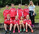 Finn Jerosch, Simon Rommersbach, Dustin Glsemann, Lukas Rtter, Trainerin Lilly Schuh <br>vorne: Mathis Khn, Alexa Weller, Hanna Parussel, Aline Hundhausen