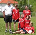 hinten: Trainer Gerhard Glckner, Laura Ruppelt, Nele Stang<br>vorne: Paulina Pfeifer, Theresa Halbe, Josefine Pfeifer