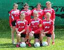 Lilly Schuh, Anna Rommersbach, Michaela Hammer, Leonie Waffenschmidt, <br> vorne: Isabel Damm, Josefine und Paulina Pfeifer