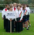 Spielerinnen des VfL: Nele Stang, Josefine Pfeifer, Paulina Pfeifer, Laura Ruppelt