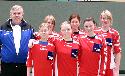 Trainer Gerhard Gl�ckner, Paulina Pfeifer, Laura Ruppelt, Nele Stang, Kristin Cremer, Madeline Nievel, Josefine Pfeifer