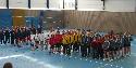(Kirchen zweite Mannschaft v.l. in dunkelblauen Sweatshirts): Elisa Oldemeier, Theresa Halbe, Paulina Pfeifer, Nele Stang, Melissa Seibert, Josefine Pfeifer